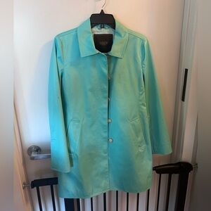 Coach Teal Trench Coat Jacket Size M